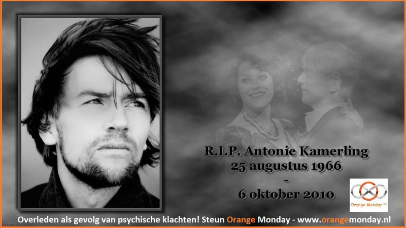 Blog Kika - Antonie Kamerling - rouwkaart  Steun Orange Monday lijnje